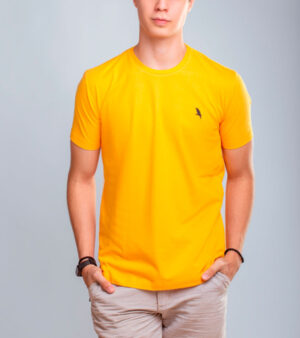 T-Shirt Casual Bordado Pássaro