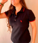 Camisa Gola Polo Bordado Pássaro