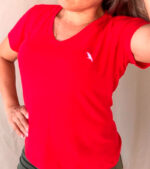 T-Shirt Casual Bordado Pássaro FEMININO