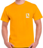 T-Shirt Casual Bordado Pássaro Quadrado