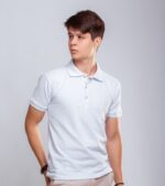 Camisa Gola Polo Bordado Pássaro