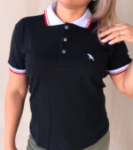Camisa Gola Polo Bordado Pássaro