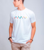 T-Shirt Casual Estampa Color Bokermanni