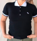Camisa Gola Polo Bordado Pássaro